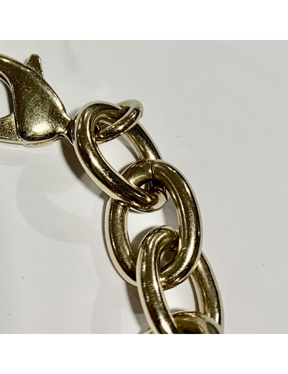 Collier  CHANEL C H A N E L doré or pâle