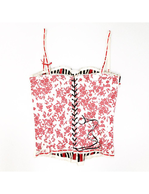 CHRISTIAN LACROIX vintage silk corset size 1