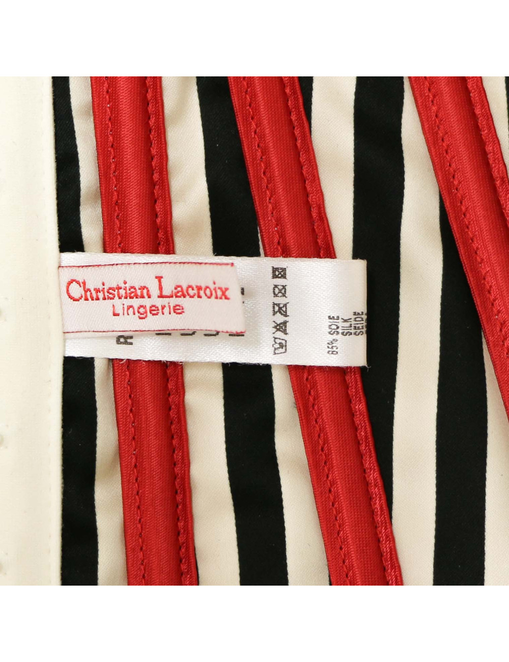 CHRISTIAN LACROIX vintage silk corset size 1