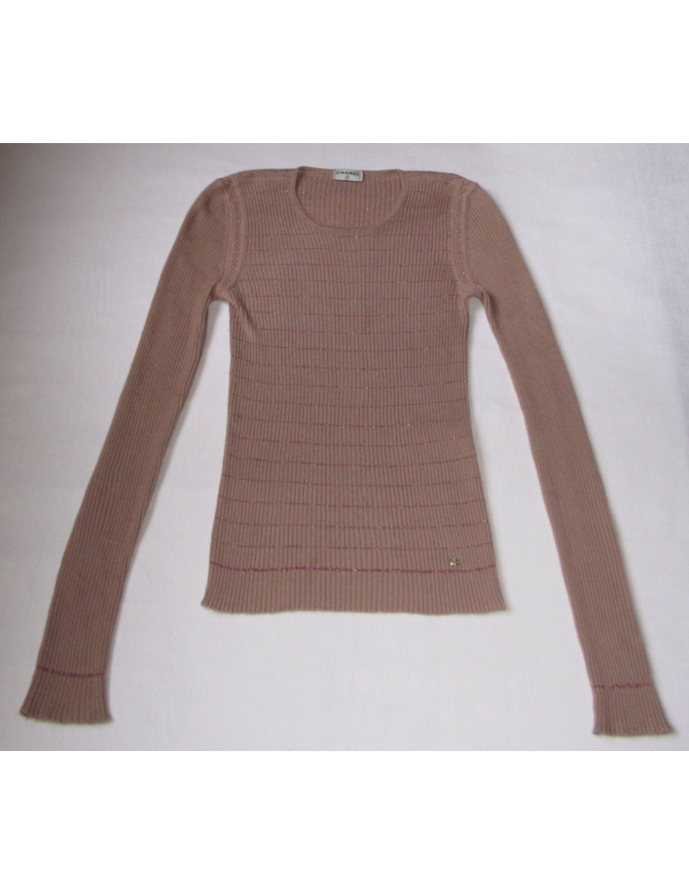 pull CHANEL vieux rose 