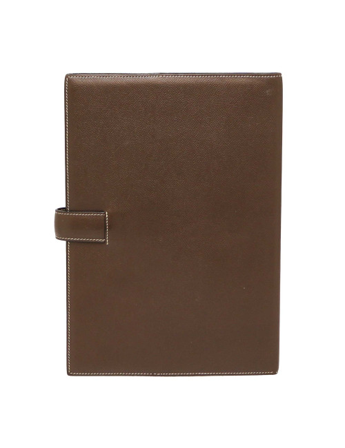 Couverture d'agenda HERMES GM marron