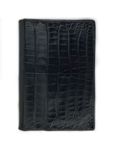 HERMES directory cover black Porosus crocodile
