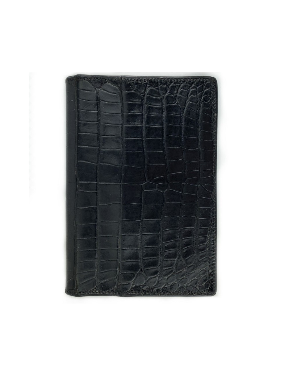 HERMES directory cover black Porosus crocodile