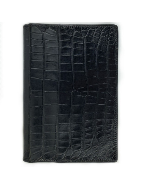 HERMES directory cover black Porosus crocodile