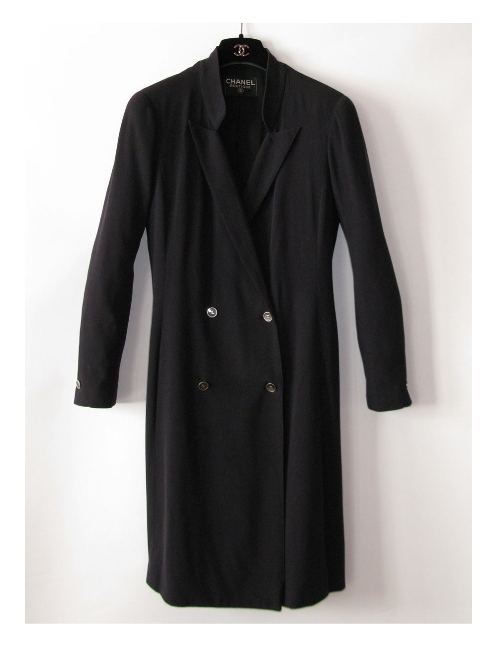 Manteau CHANEL bleu T42Fr