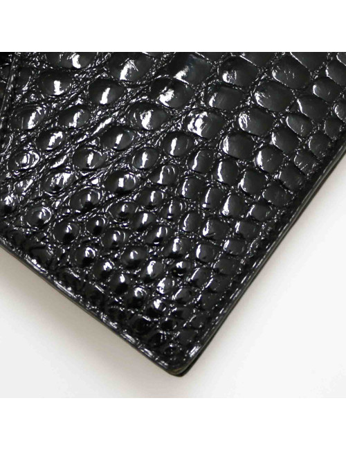 Sac  du soir Vintage alligator noir 