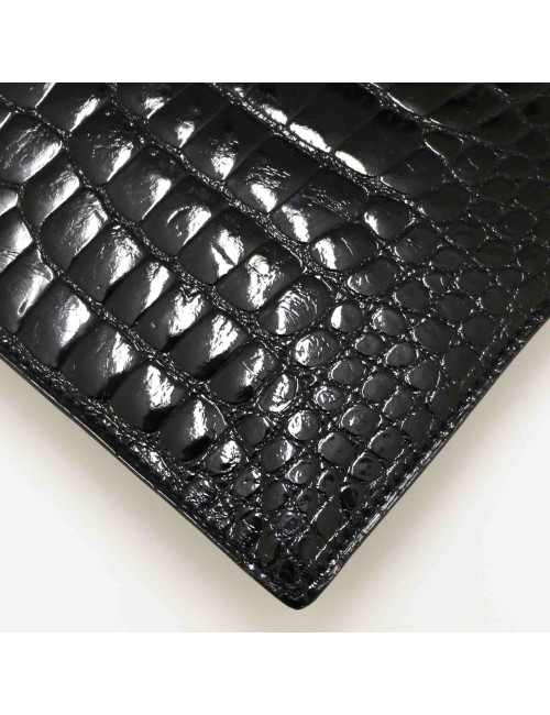 Sac  du soir Vintage alligator noir 