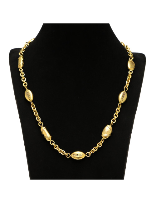 Sautoir CHANEL doré vintage