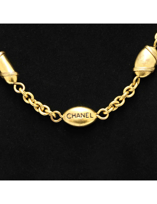 Sautoir CHANEL doré vintage