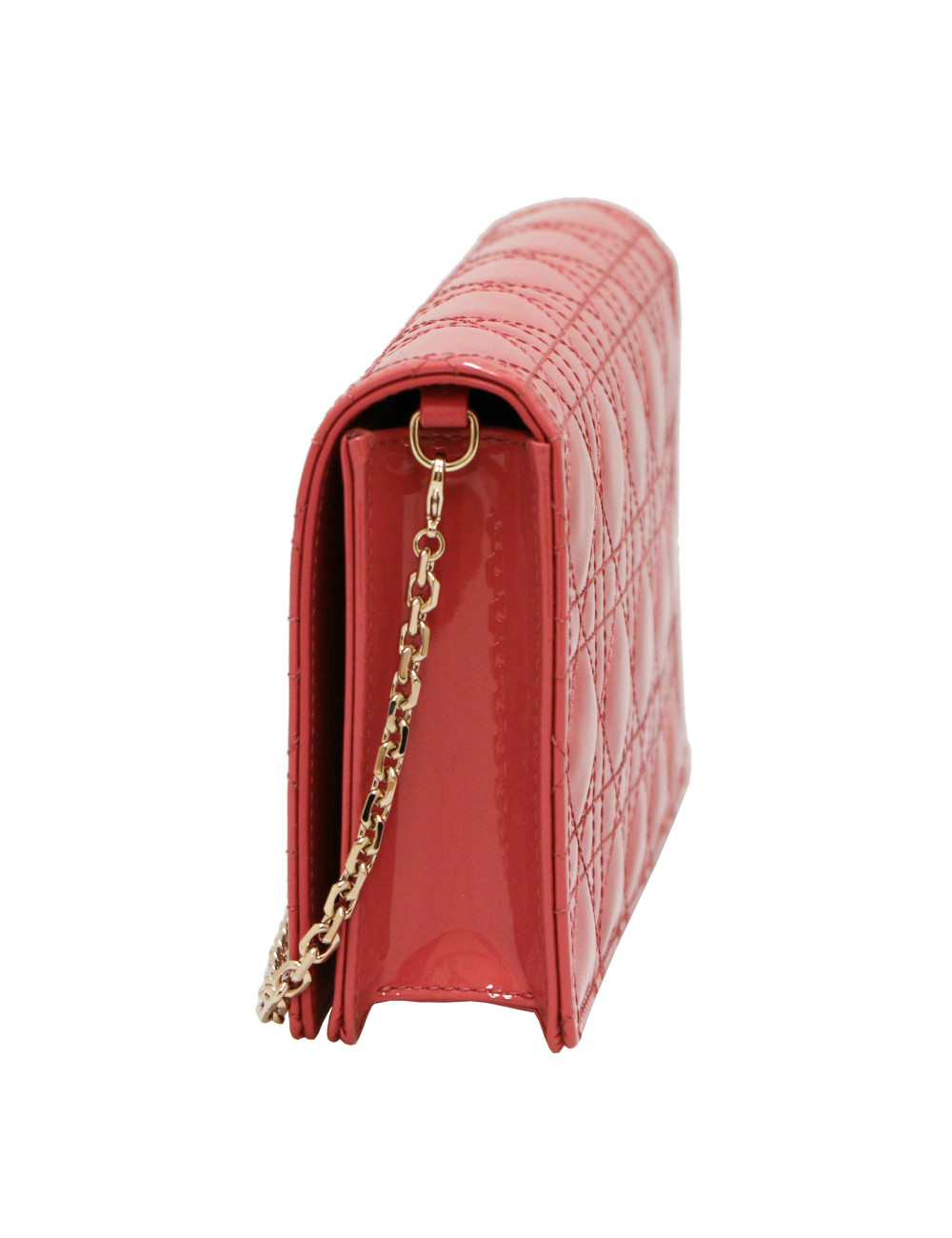 Pochette Lady Dior vernis rose