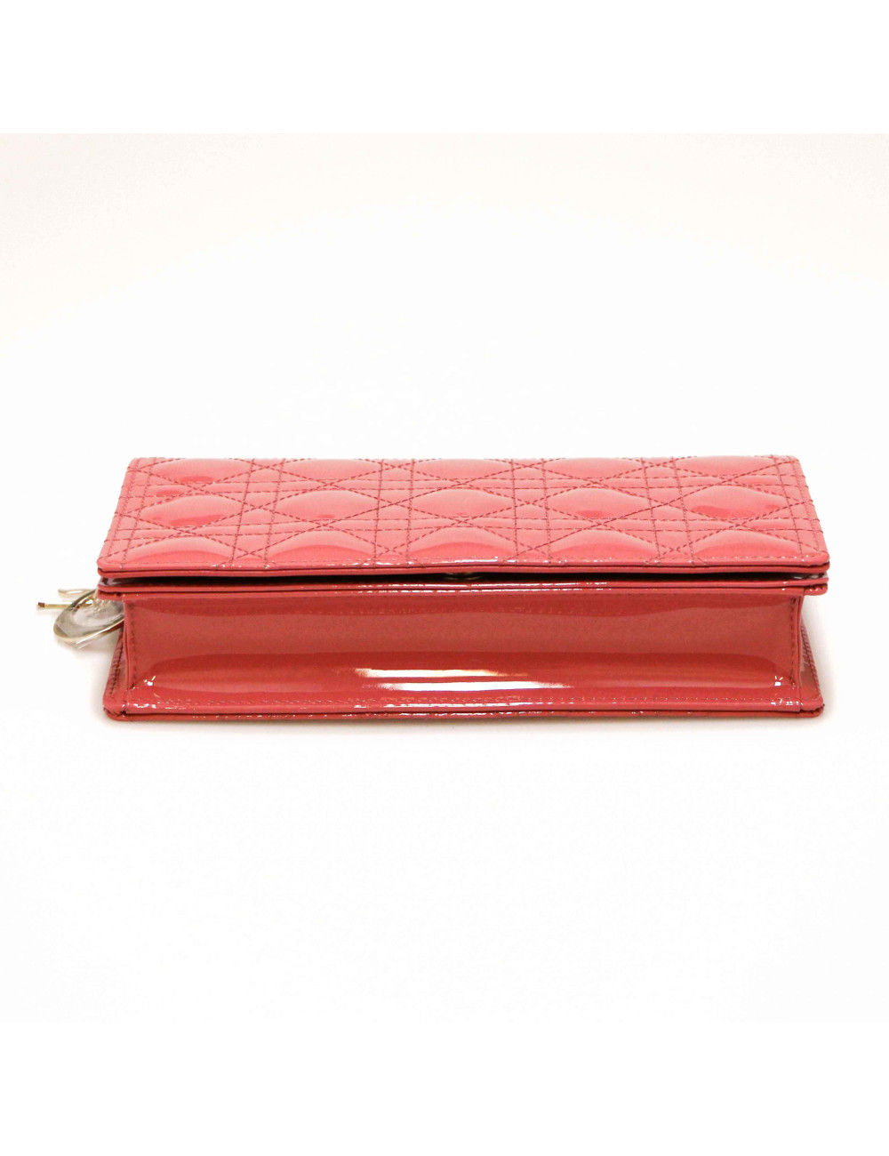 Pochette Lady Dior vernis rose