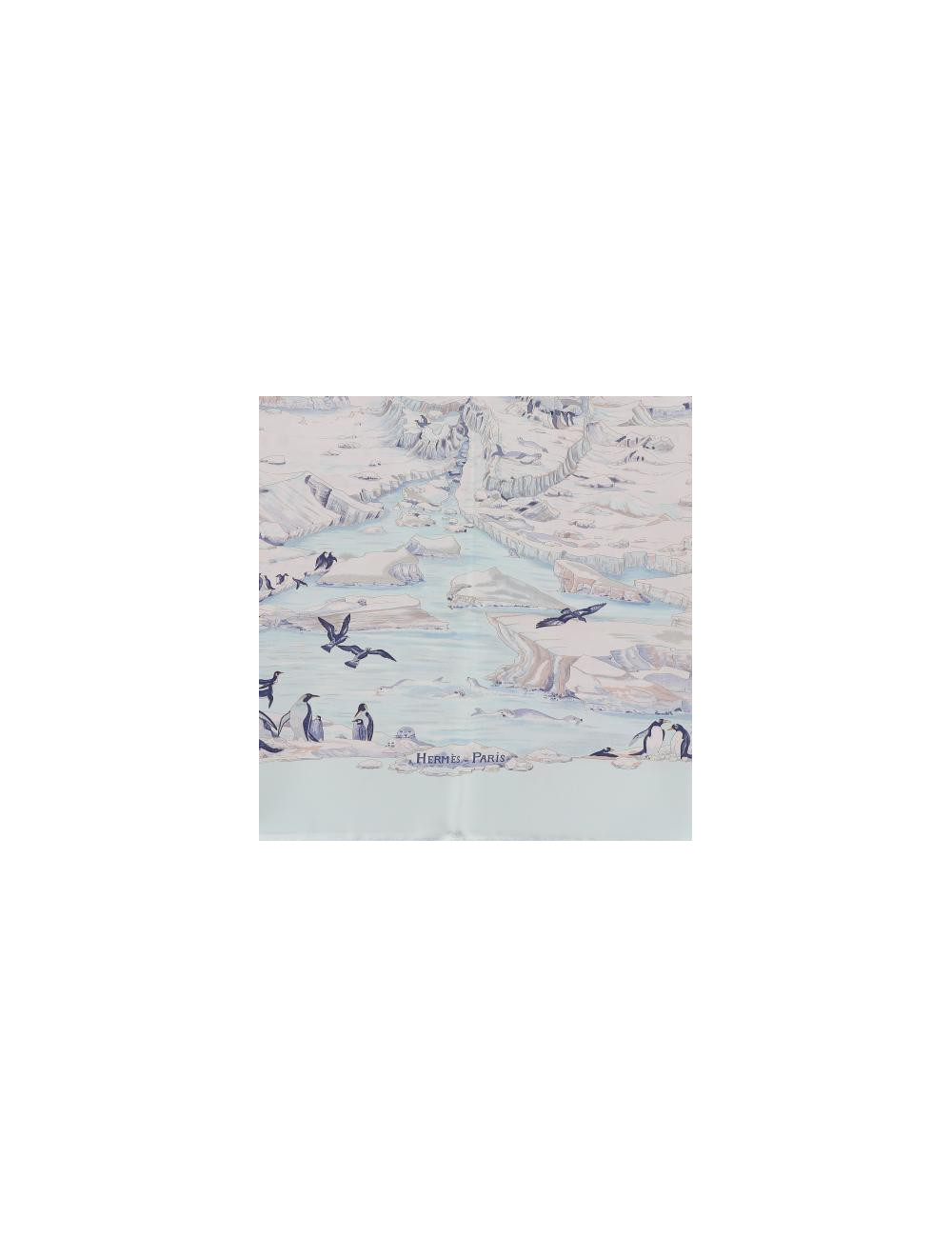 Carré 100 % soie HERMES Hommage à l'explorateur Sir Ernest Shackleton