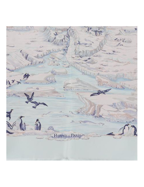 Carré 100 % soie HERMES Hommage à l'explorateur Sir Ernest Shackleton