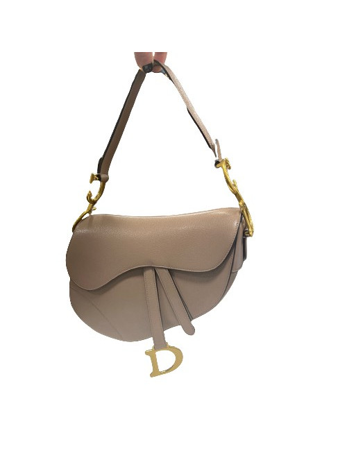 Sac Saddle DIOR cuir beige