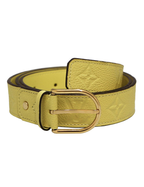 Ceinture LOUIS VUITTON embossée jaune