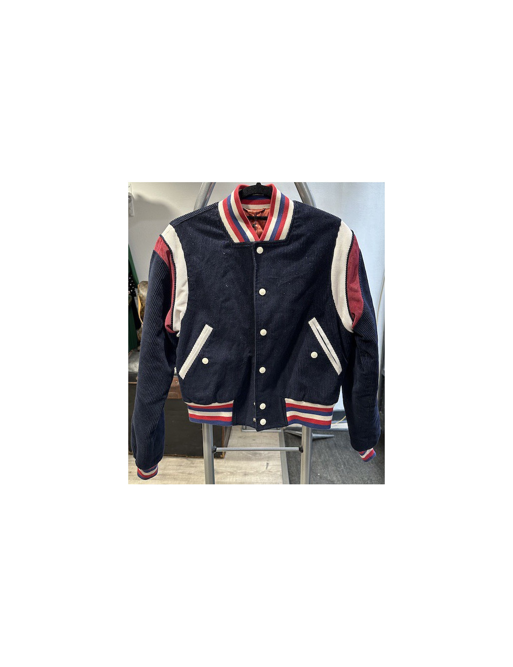 Blouson T 38 GUCCI velours bleu