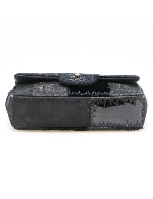 Sac Classique CHANEL patchwork noir