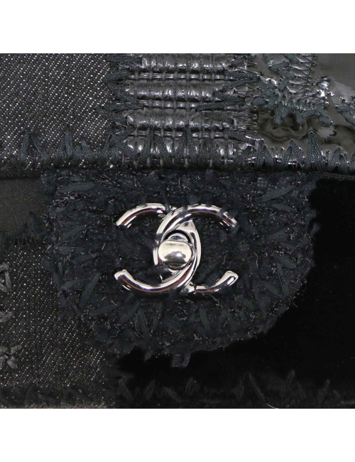 Sac Classique CHANEL patchwork noir