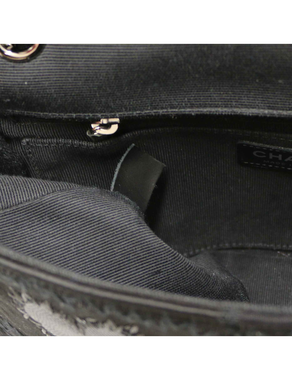 Sac Classique CHANEL patchwork noir