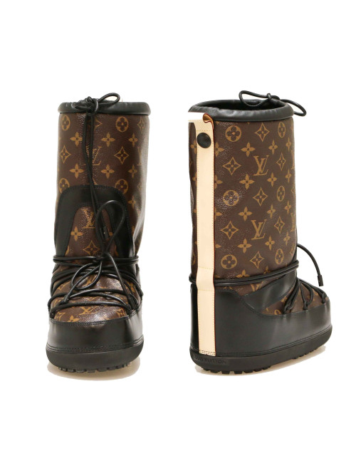 Boots LOUIS VUITTON T38 toile Monogram: 