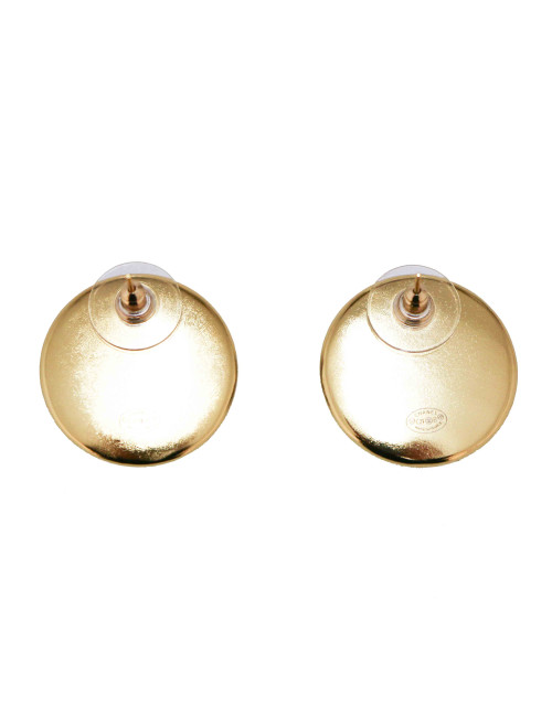 Clous CHANEL ronds CC bleus