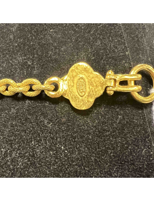 Collier CC CHANEL vintage doré