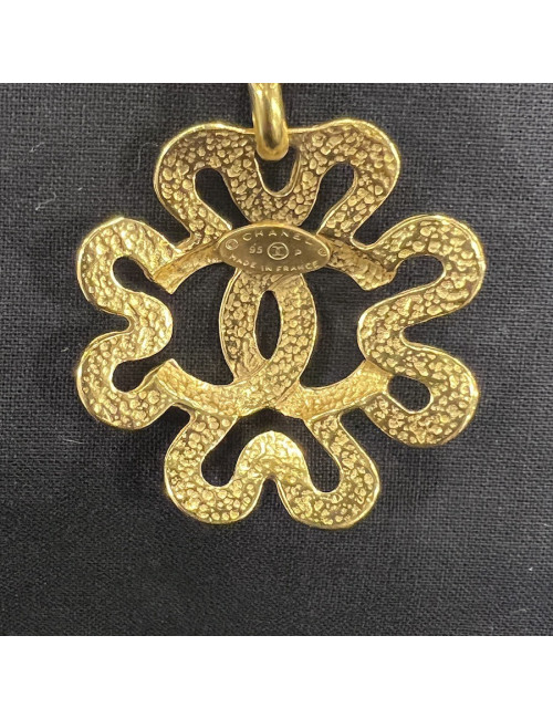 Collier long CHANEL CC doré