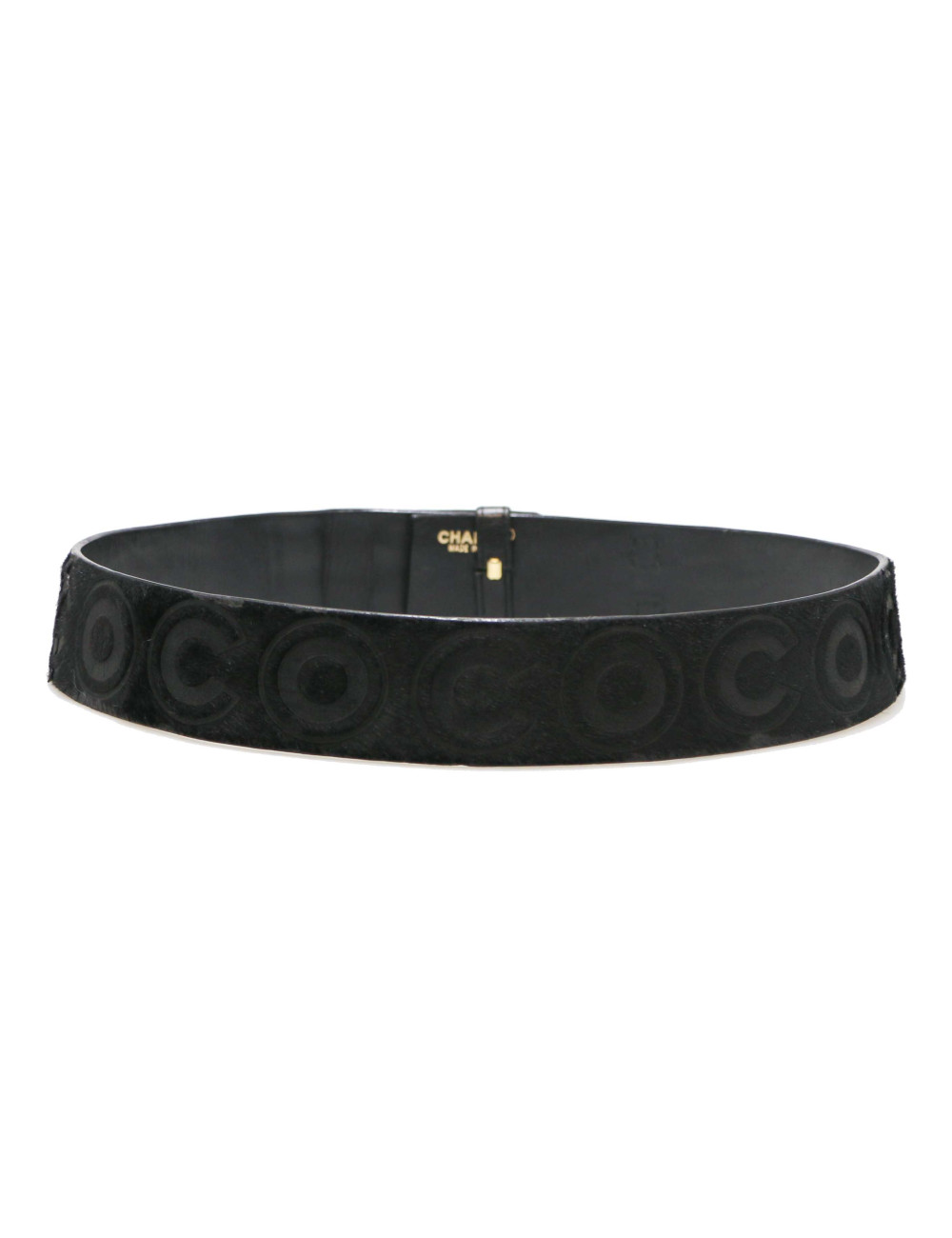 COCO CHANEL belt in pony like leather
