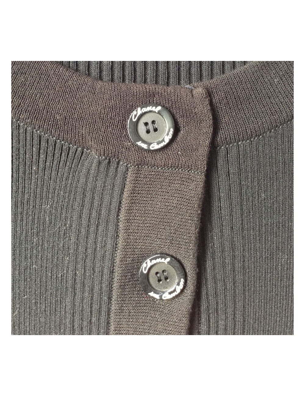 Petite robe CHANEL noire en coton