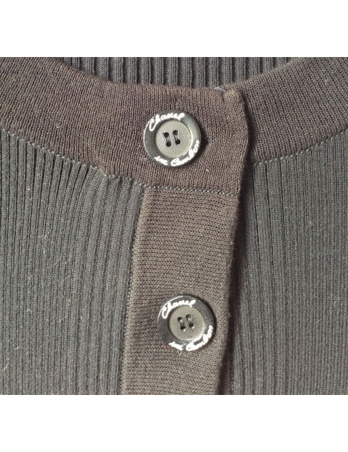 Petite robe CHANEL noire en coton