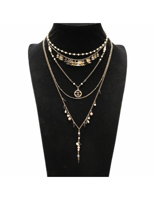 Sautoir CHANEL multirangs 