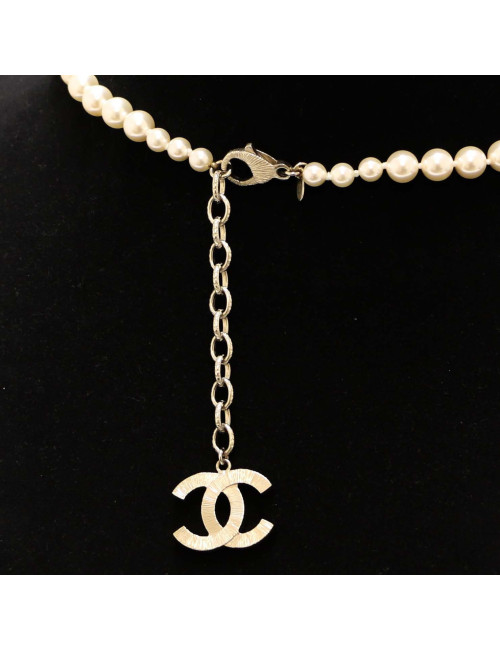 Sautoir CHANEL perles 