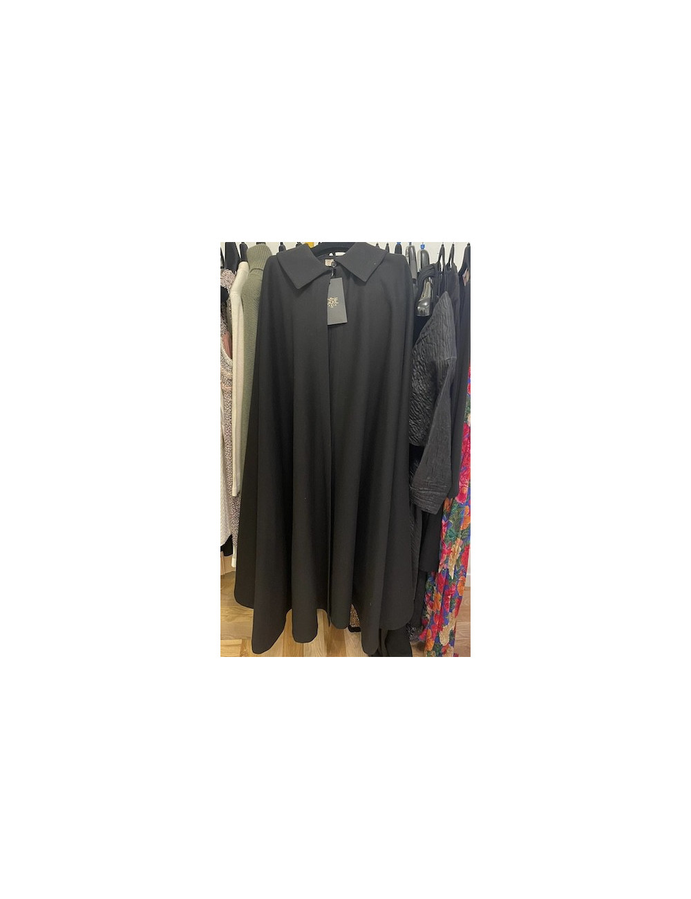 Cape LANVIN noire Vintage