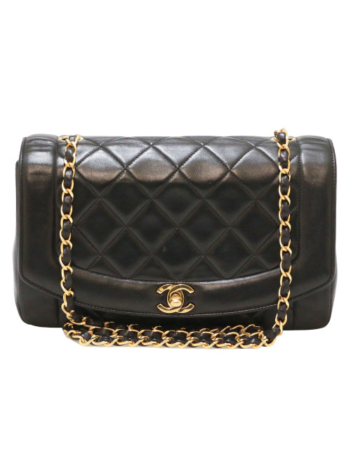 Sac vintage CHANEL Diana noir