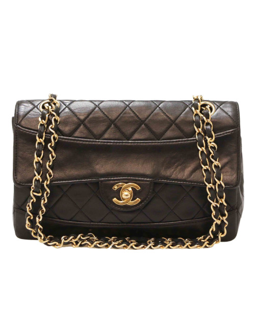 Sac vintage classique CHANEL noir