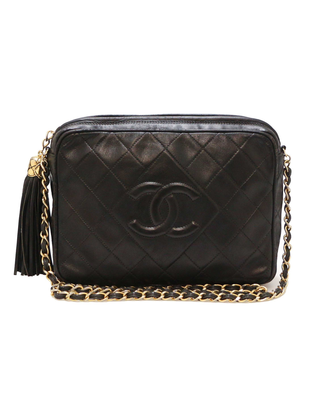 Sac camera vintage CHANEL noir