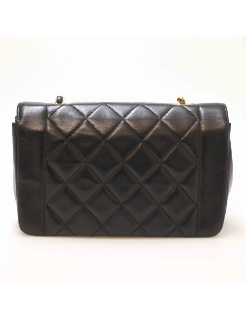 Sac CHANEL Diana cuir noir