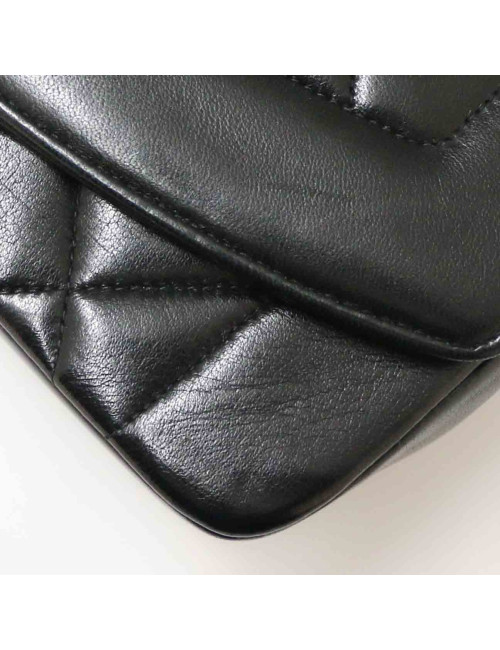 Sac CHANEL Diana cuir noir