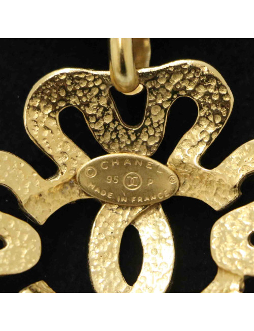 Collier pendentif CHANEL vintage doré