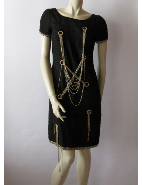 Robe CHANEL collector Chaines dorées t 38