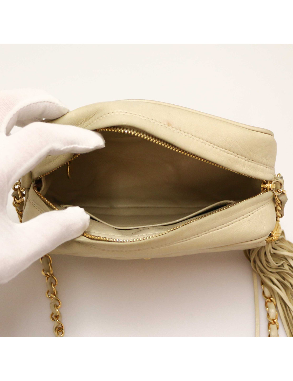 Mini sac Camera CHANEL beige