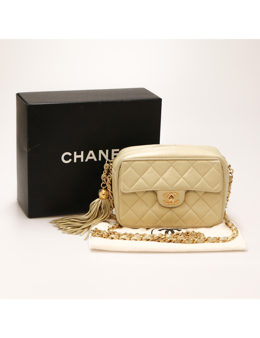 Mini sac Camera CHANEL beige