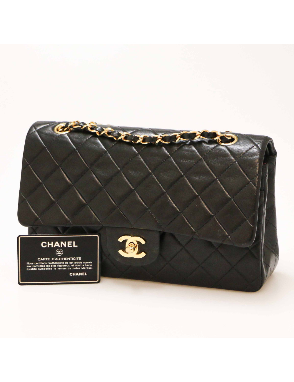Sac classique CHANEL noir vintage