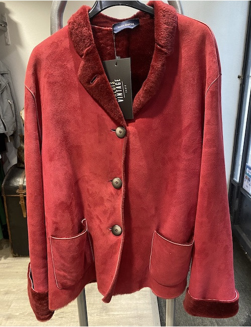 Veste PIAZZA SEMPIONE peu retournée rouge