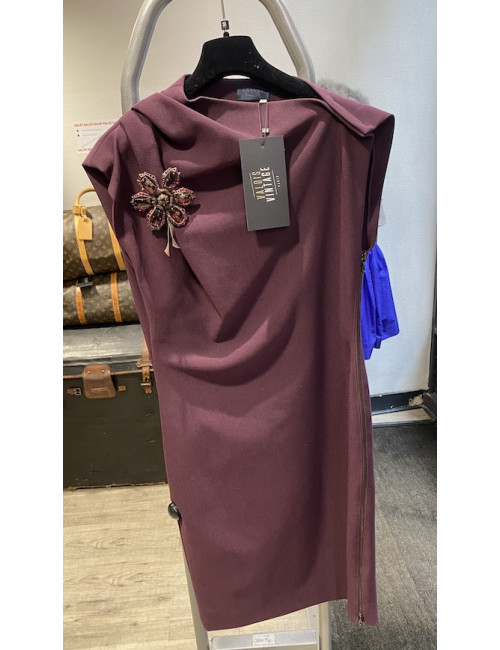 Robe LANVIN T42 stretch broche