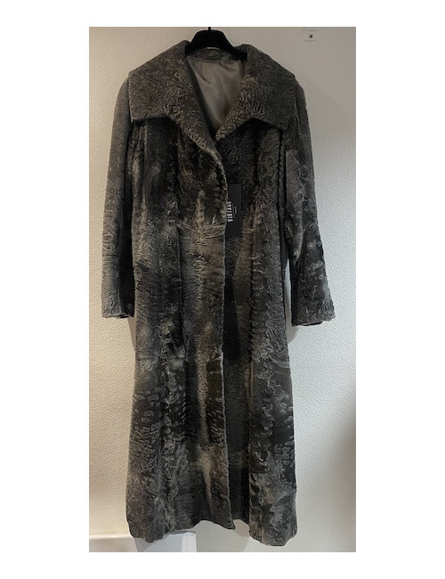 Manteau Fourrure gris