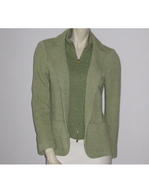 Veste FRANCK NAMANI cachemire vert
