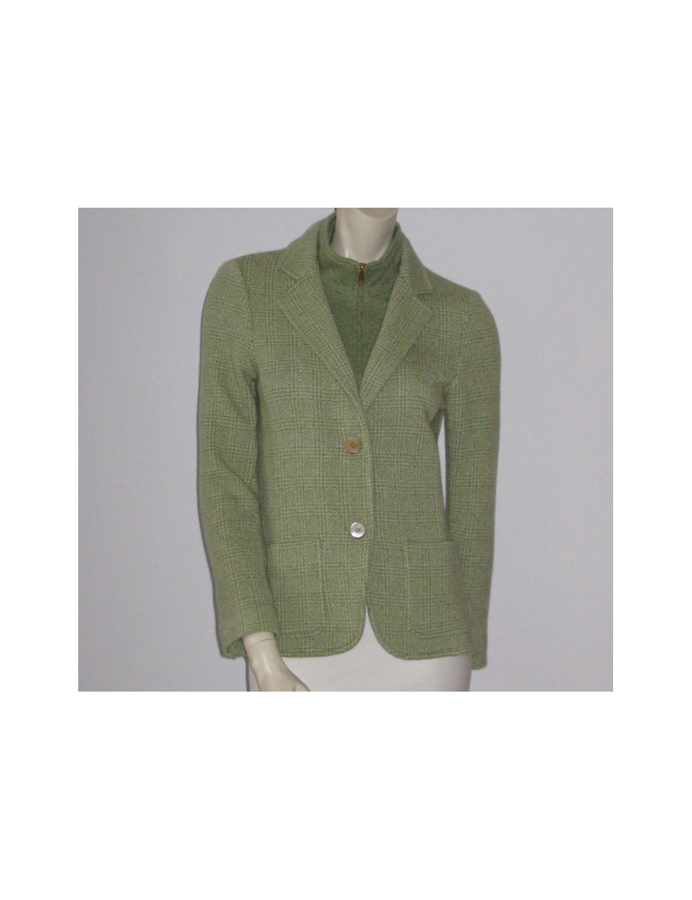 Veste FRANCK NAMANI cachemire vert