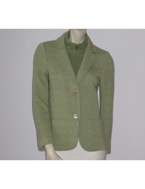 Veste FRANCK NAMANI cachemire vert