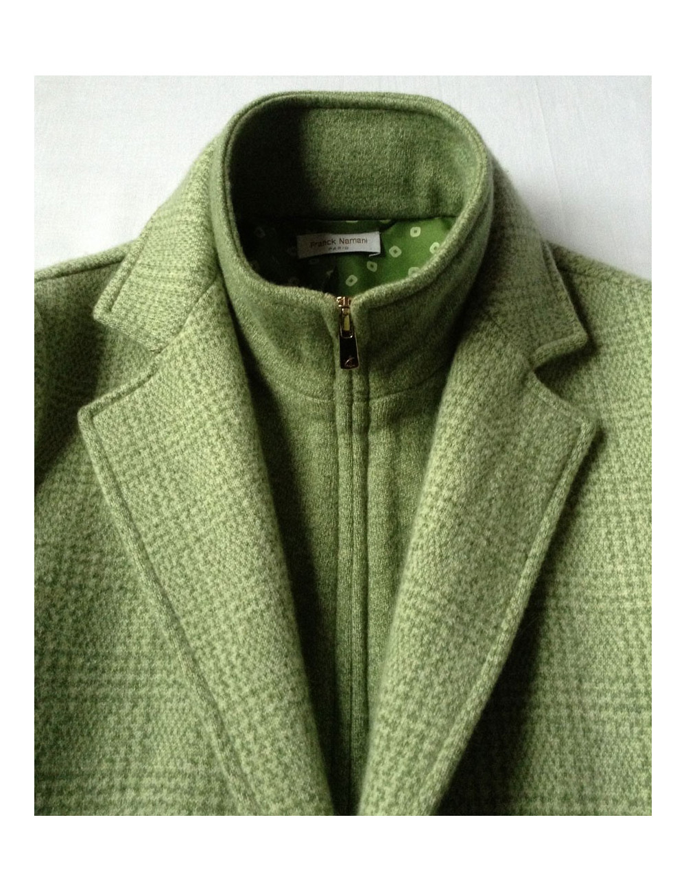 Veste FRANCK NAMANI cachemire vert
